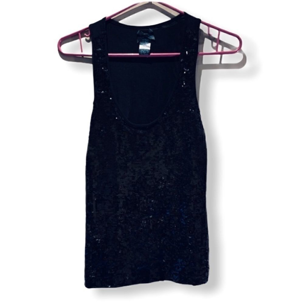 Sequinned tank top